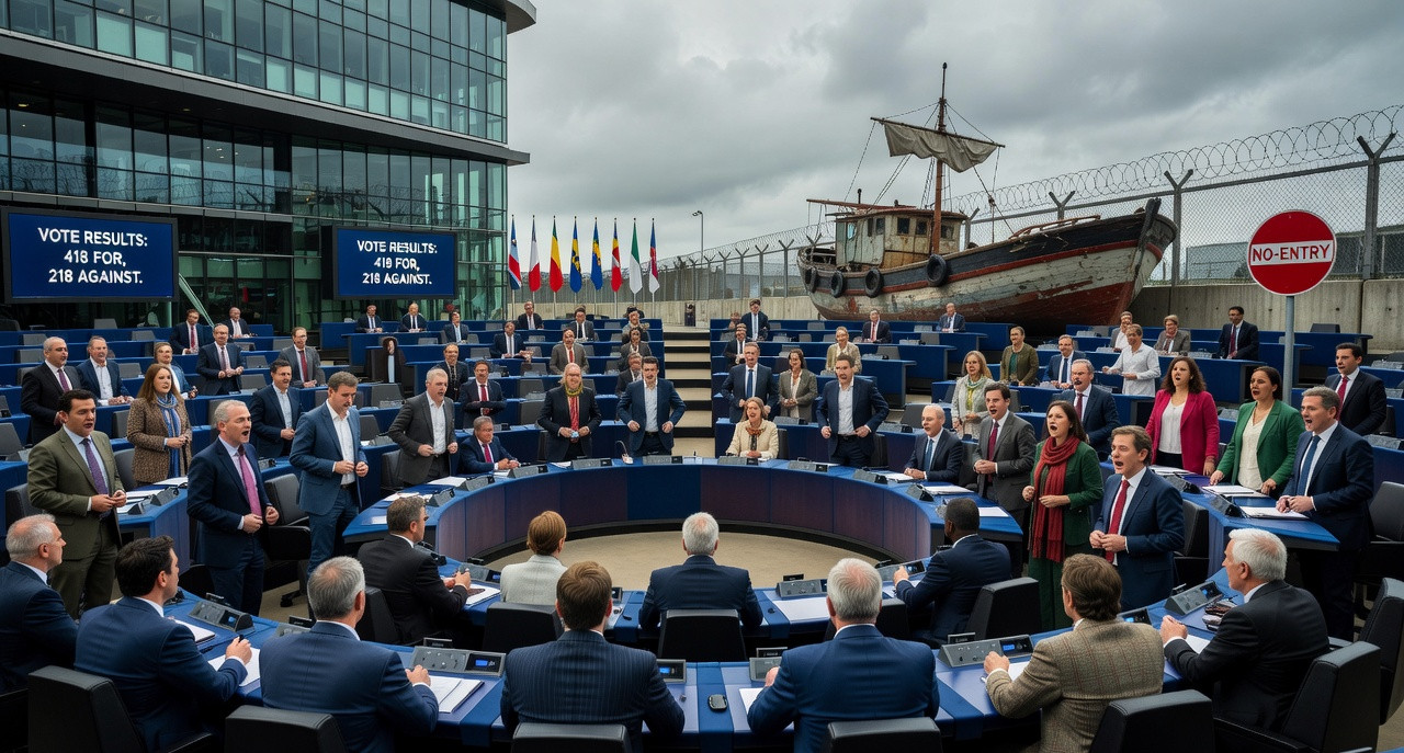 L'Europe valide les 'hubs de retour' : la droite et l'extrême droite unissent leurs voix contre les migrants