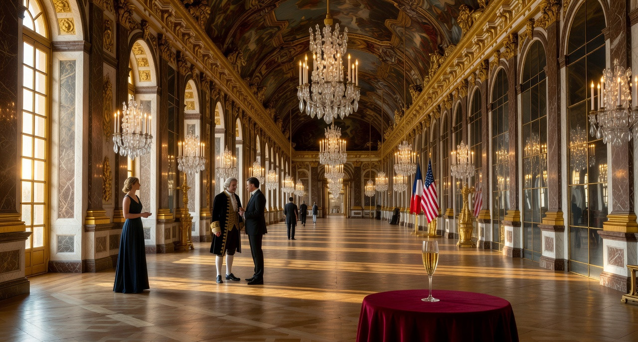 Macron en quête d’alliance : le château de Versailles, scène d’un dîner historique avec Trump