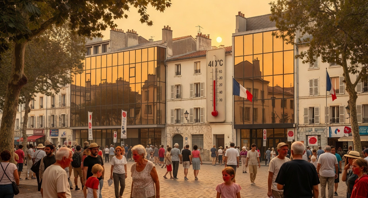 Canicule : Mélenchon fustige le 'tout clim' de Le Pen, la France désarmée face à la fournaise