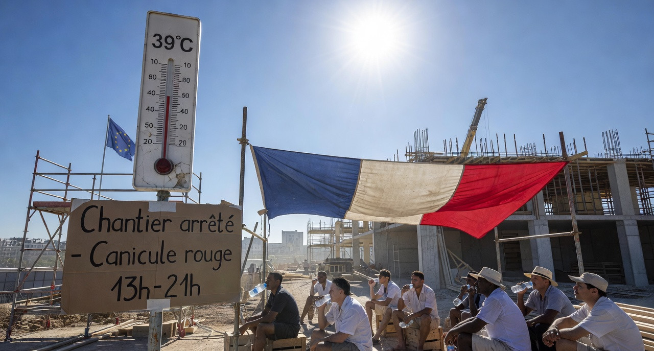 Canicule : le gouvernement impose l'arrêt des chantiers, mais les syndicats réclament plus