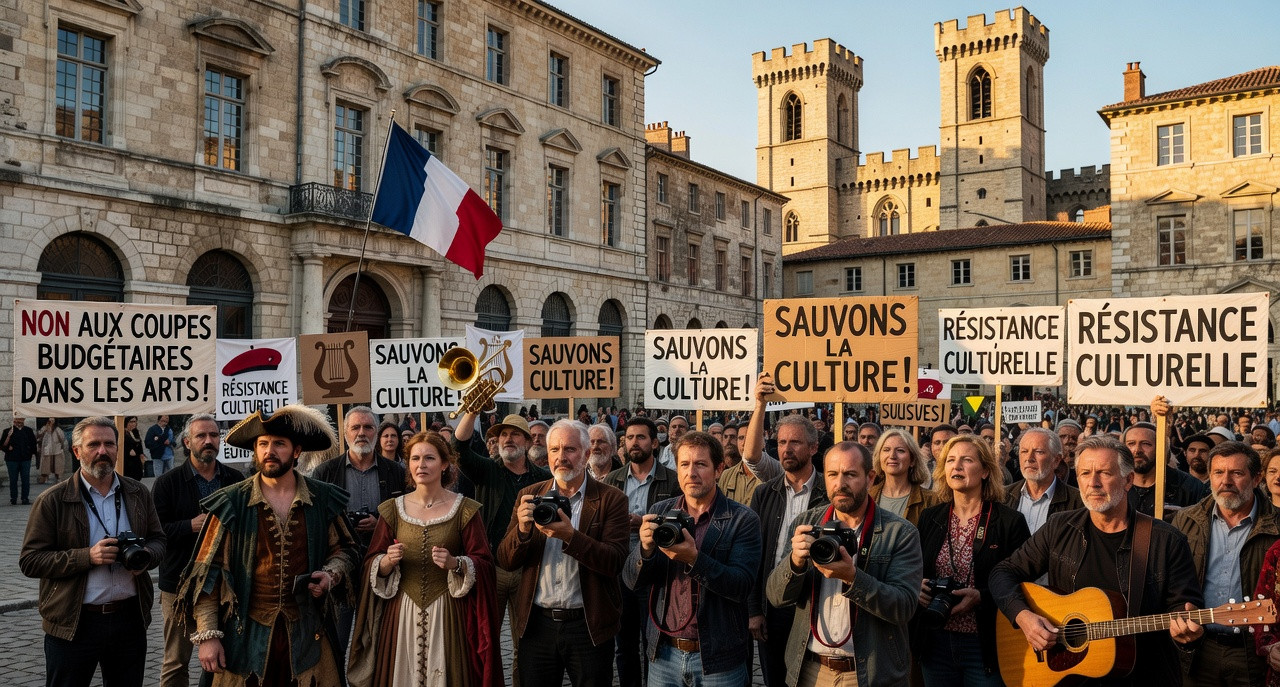 Culture en péril : le monde du spectacle se soulève à Avignon contre l'austérité