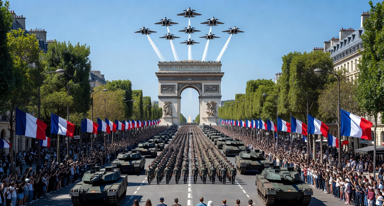 14 Juillet : Macron parade militaire géante avant un adieu sous tension
