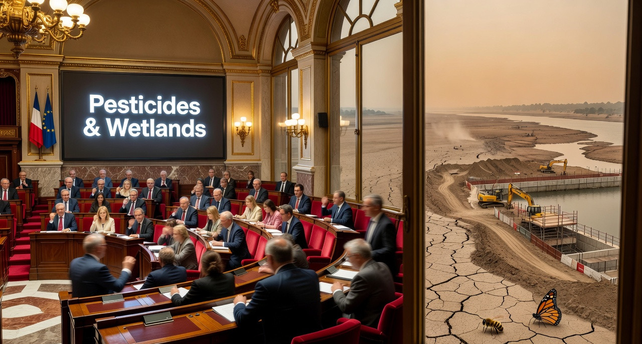 Pesticides et barrages en zones humides : l'Assemblée joue avec le feu écologique