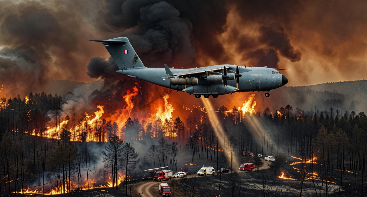 Incendies ravageurs : le gouvernement Lecornu sous le feu des critiques après l'annonce d'un A400M dans la lutte contre les feux