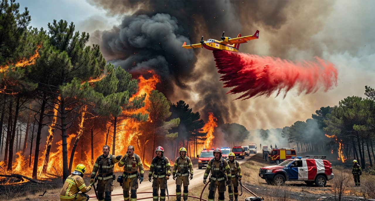 Incendies en France : 44 000 hectares brûlés, la gestion de crise en question