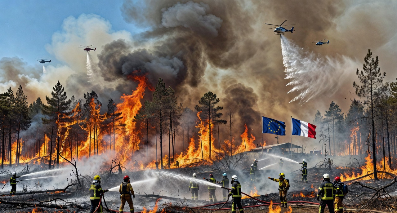 Macron mobilise l'UE face à la catastrophe des feux : l'Europe à la rescousse ?