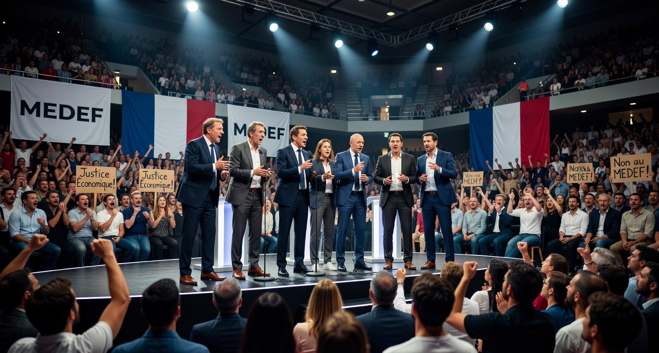Débat explosif du Medef : la gauche défie l’extrême droite et la droite libérale