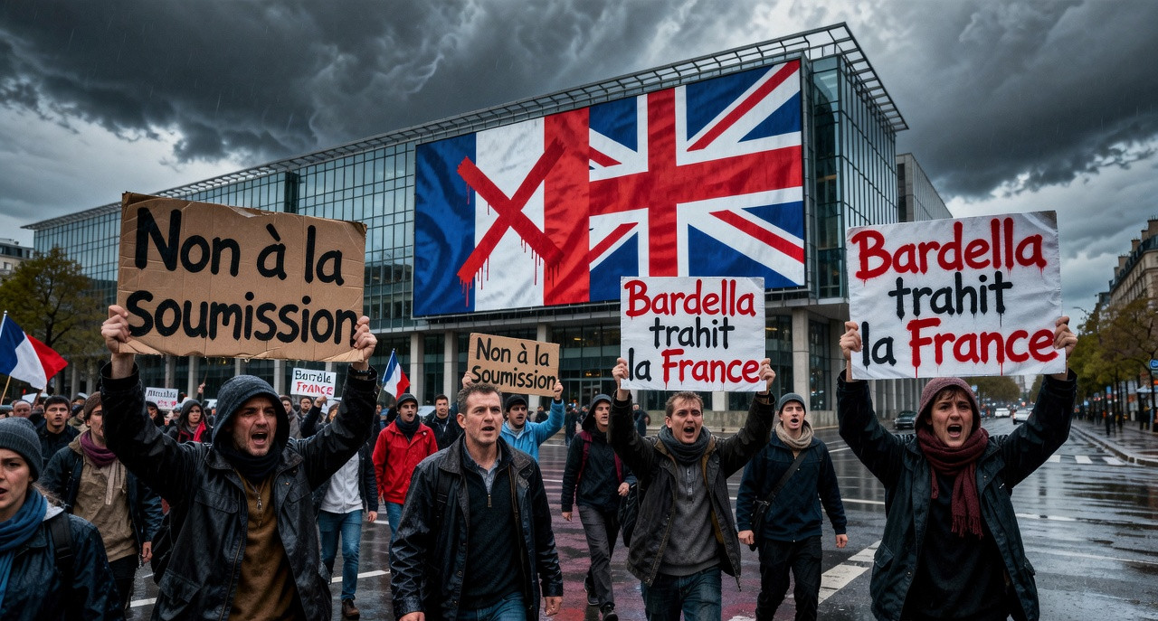 Bardella humilié après son accord migratoire avec Farage : la gauche exulte, la droite enragée