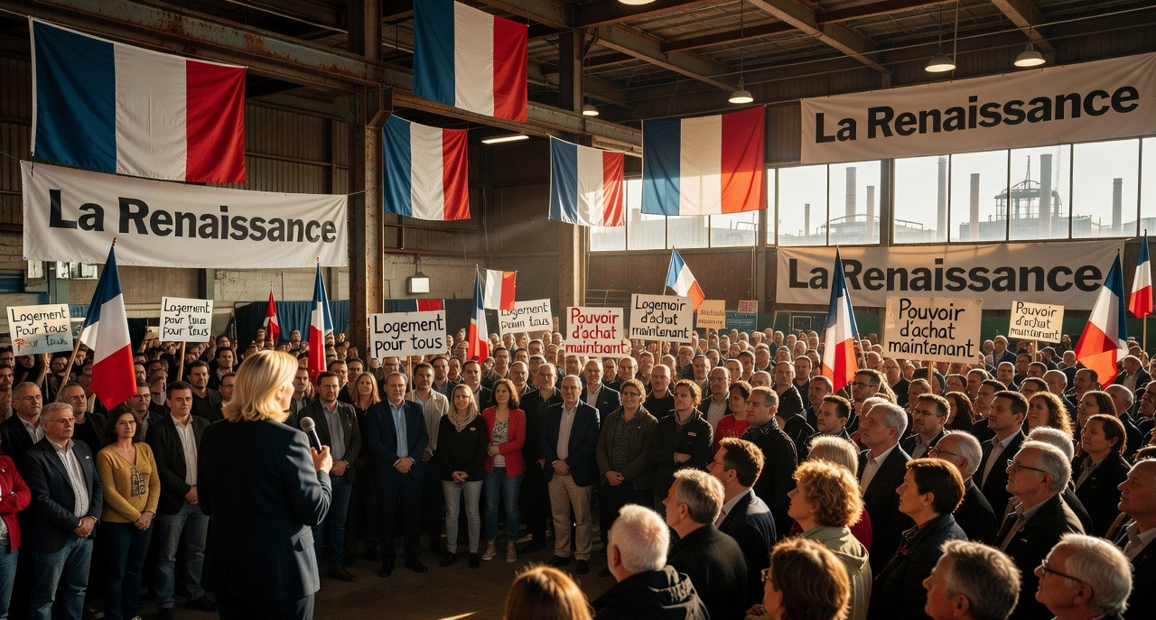 Marine Le Pen en meeting à Hénin-Beaumont : la bataille sociale au cœur de sa stratégie