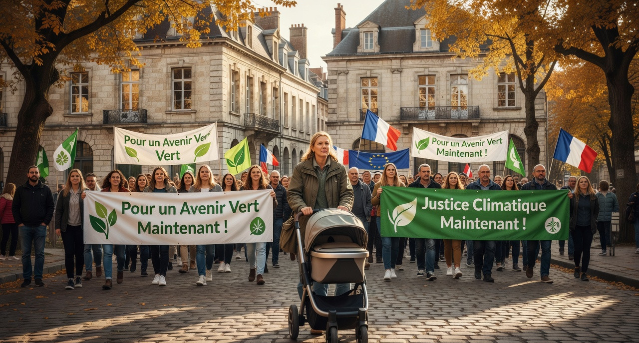 Marine Tondelier, mère et leader écologiste, défie Macron en marchant pour le climat