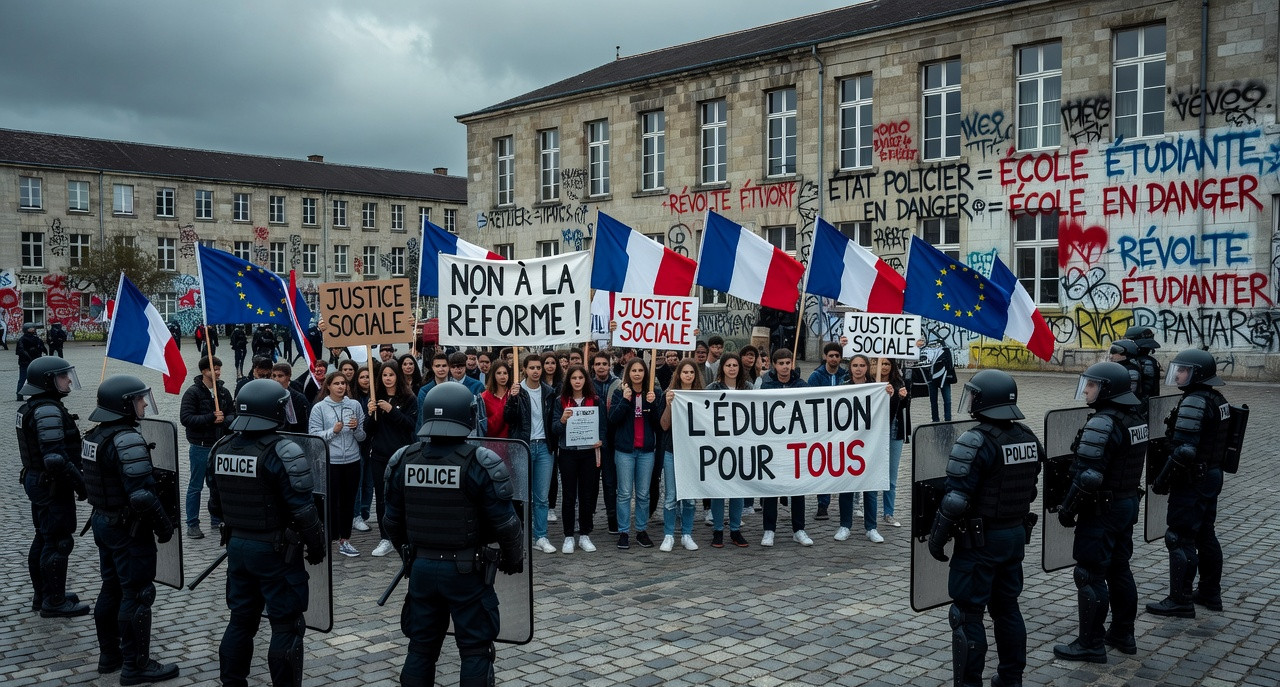 Blocages lycéens : Mélenchon récupère le mouvement comme en 2023