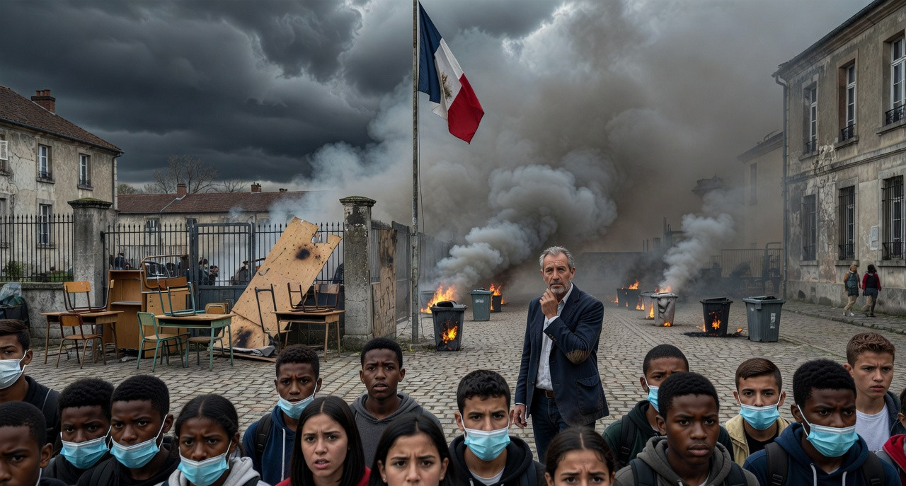 Macron dénonce la violence des lycéens : LFI dans le viseur après les blocages
