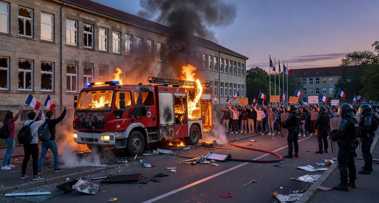 Blocages de lycées : la droite et l’extrême droite accusent LFI d’attiser la violence