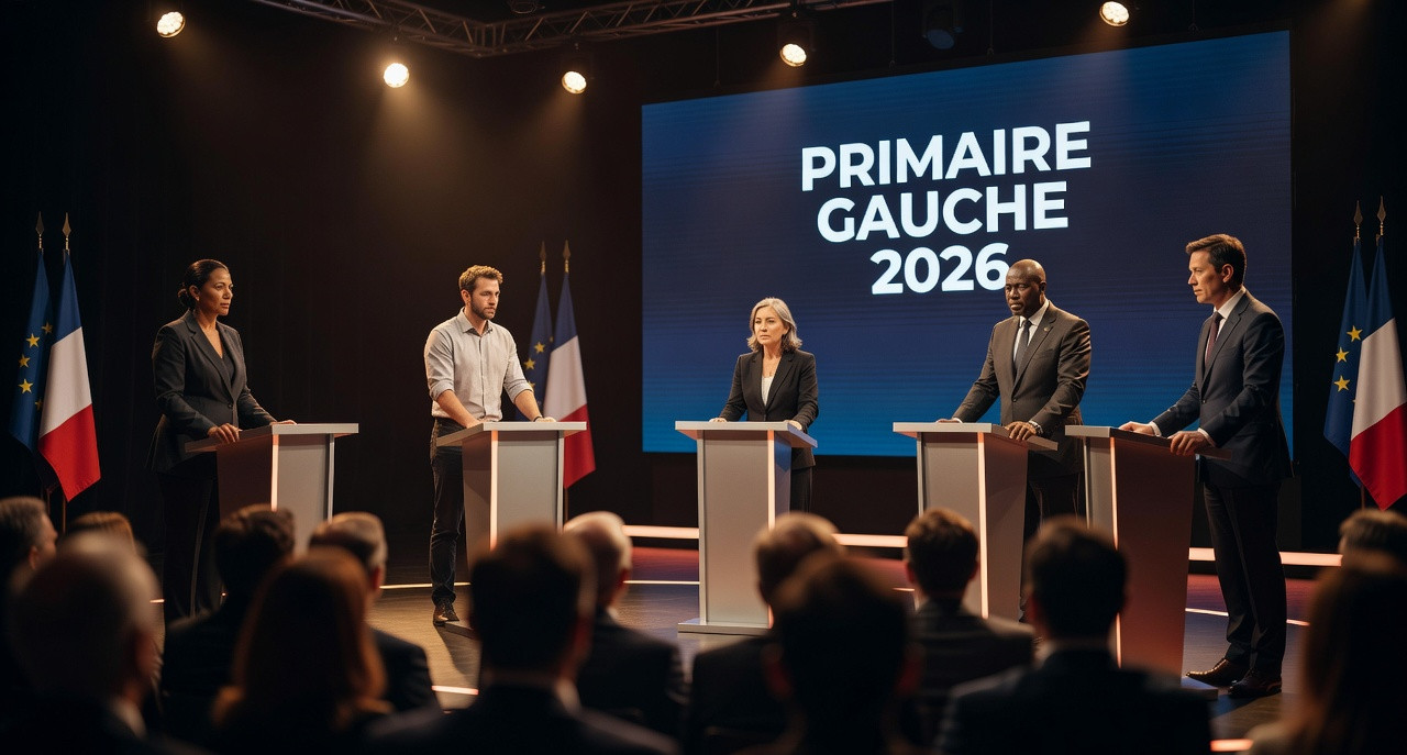 Primaire de gauche : cinq candidats s’affrontent dans un débat sous haute tension