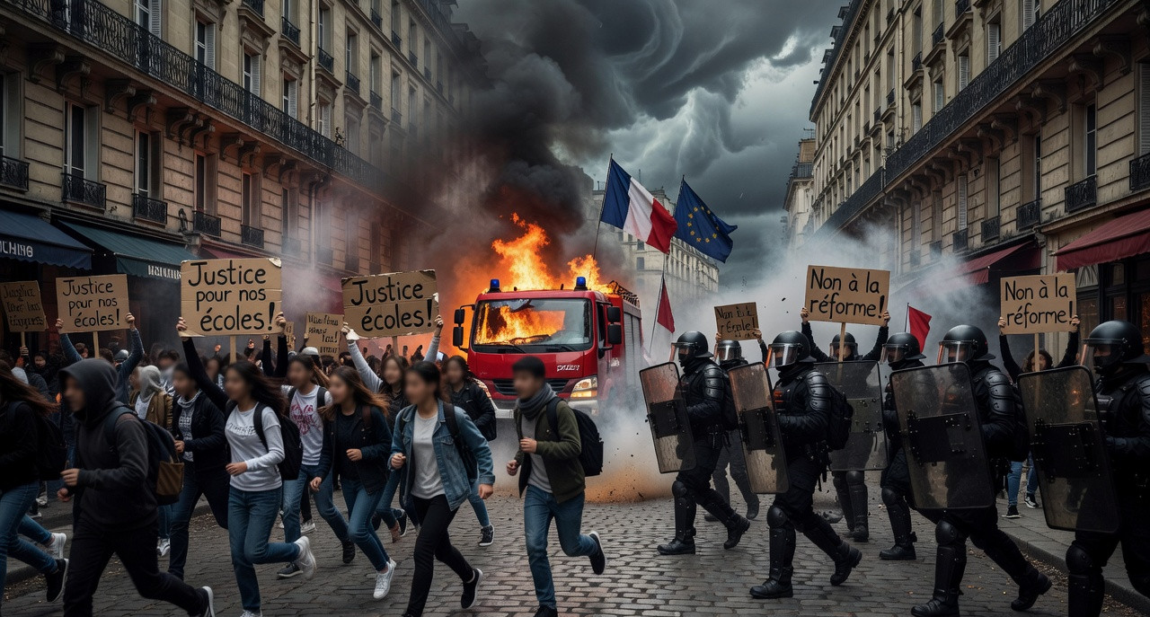 Gouvernement Lecornu sous pression : blocages lycéens, antisemitisme Bardella, crise à gauche