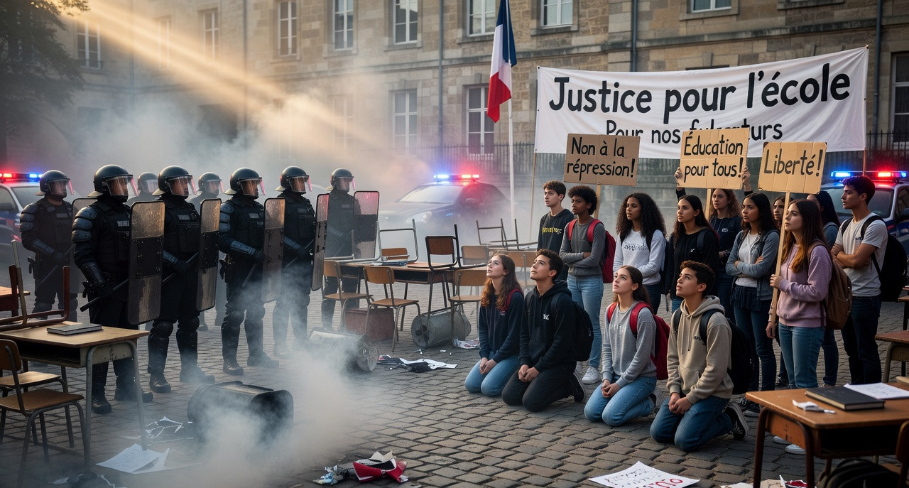 Images choc vs causes sociales : le JT sous le feu des lycéens