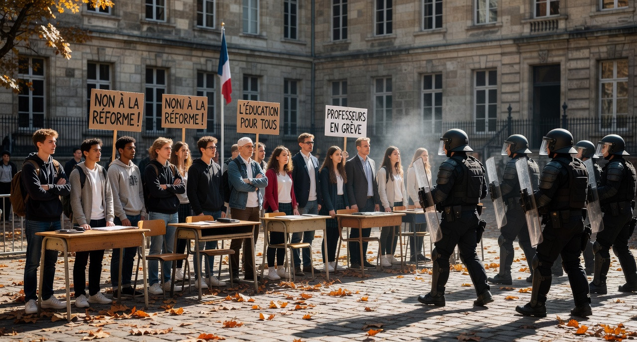 Blocages lycéens : l'État justifie la répression alors que la colère sociale grandit