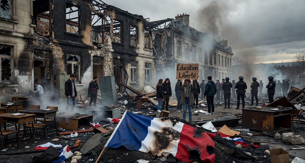Lycées en feu : la droite accuse les casseurs, mais c'est la précarité étudiante qui brûle