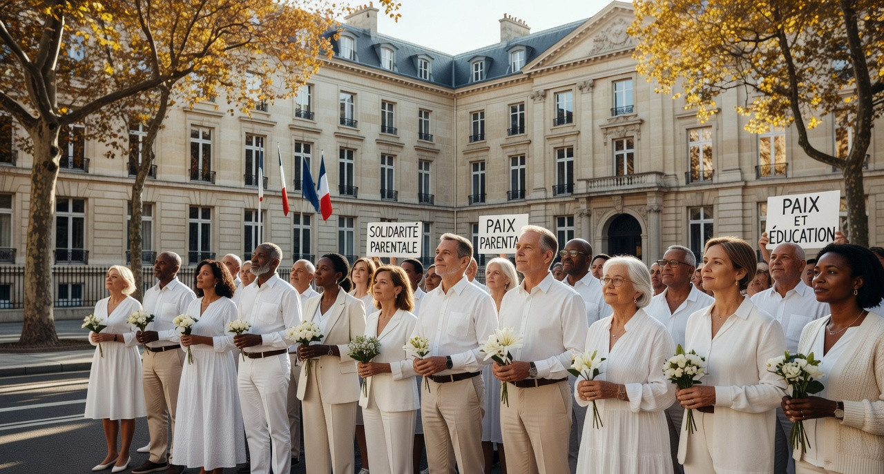 Parents en blanc pour protéger les lycéens : la résistance pacifique contre la répression d'État