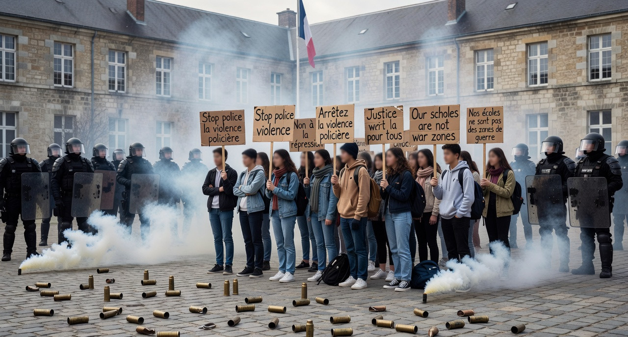Plus de 50 000 signatures pour interdire les armes policières dans les lycées