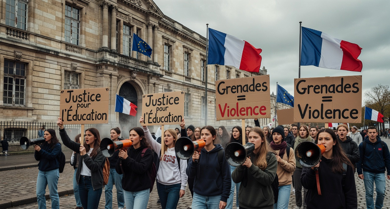 Lecornu hué par des lycéens en colère : "On veut des actes, pas des discours"