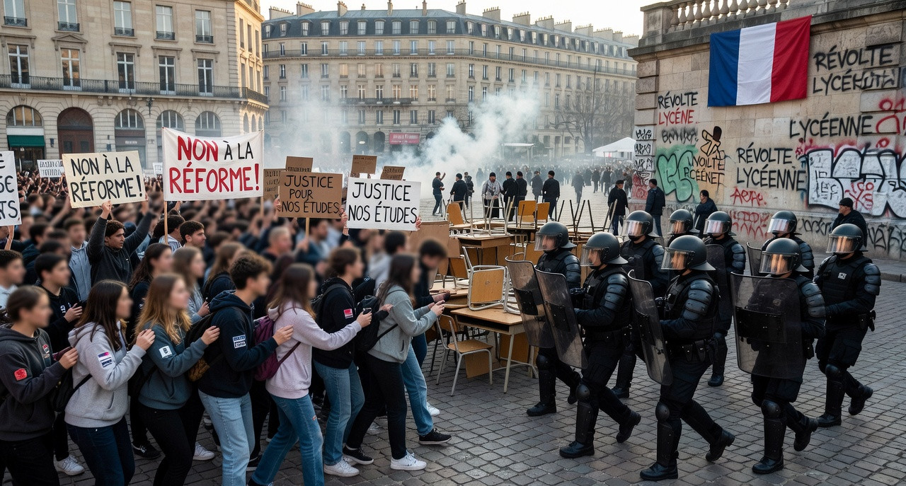 Lycées en ébullition : l'État de droit sacrifié par le pouvoir macroniste ?