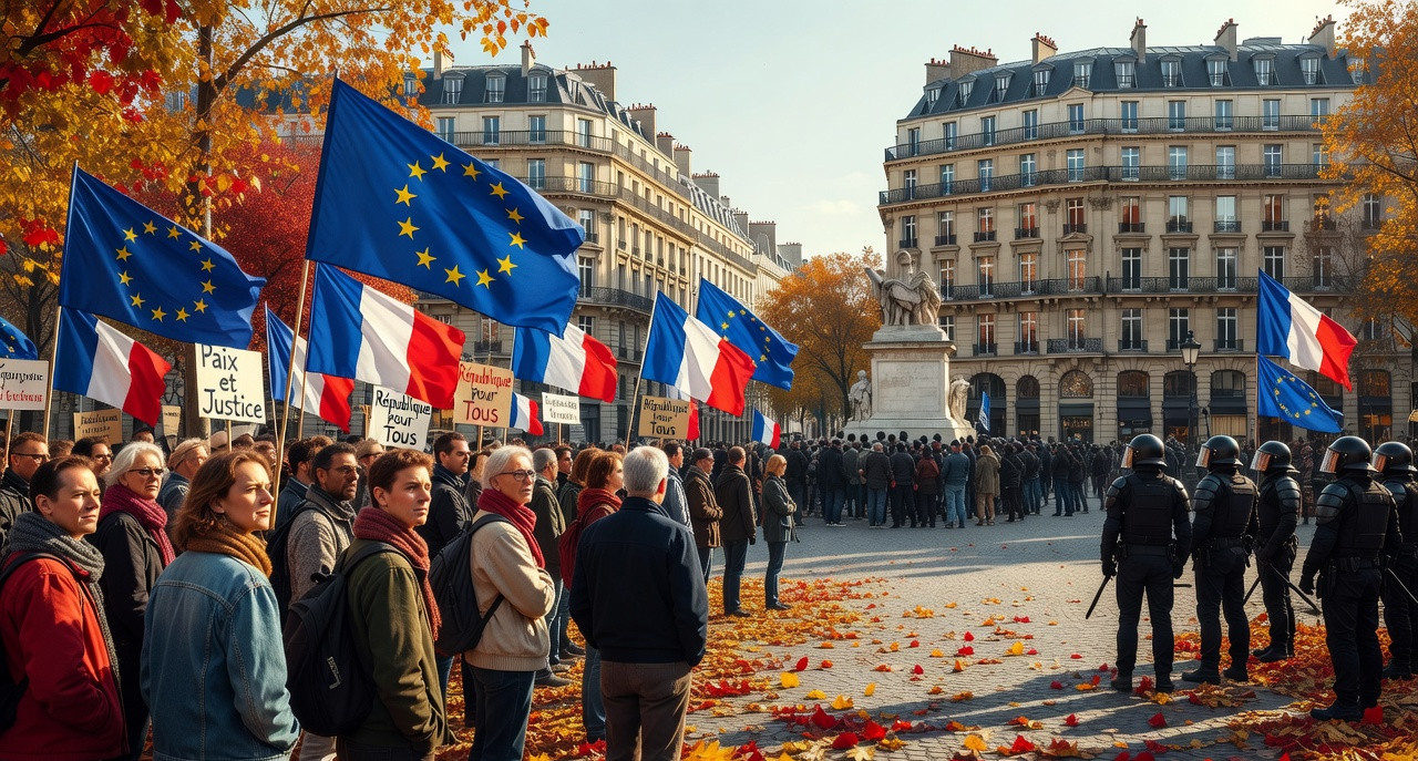Mobilisation massive en France : la gauche célèbre la rue, l'extrême droite dénonce le chaos