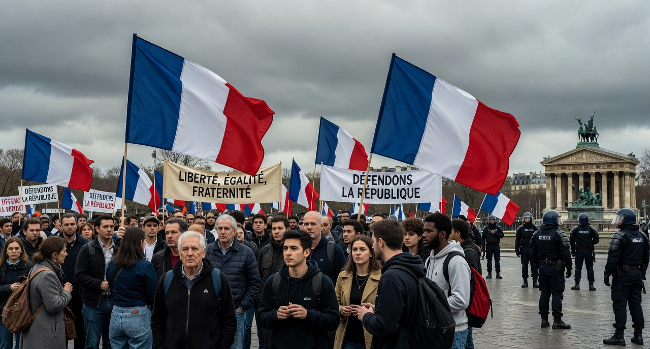 Macron censure les manifestations : la démocratie en danger ?