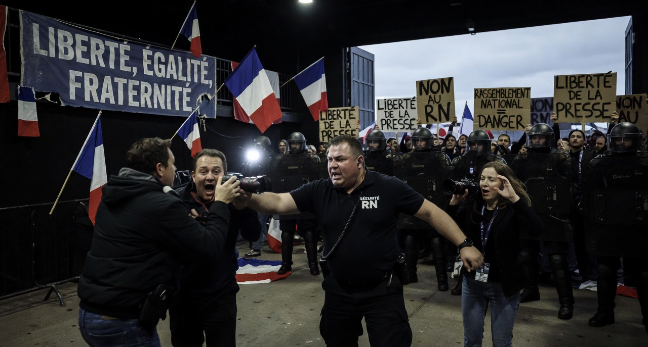 Mediapart muselé : journalistes violentés lors du congrès du RN, l'extrême droite en embuscade