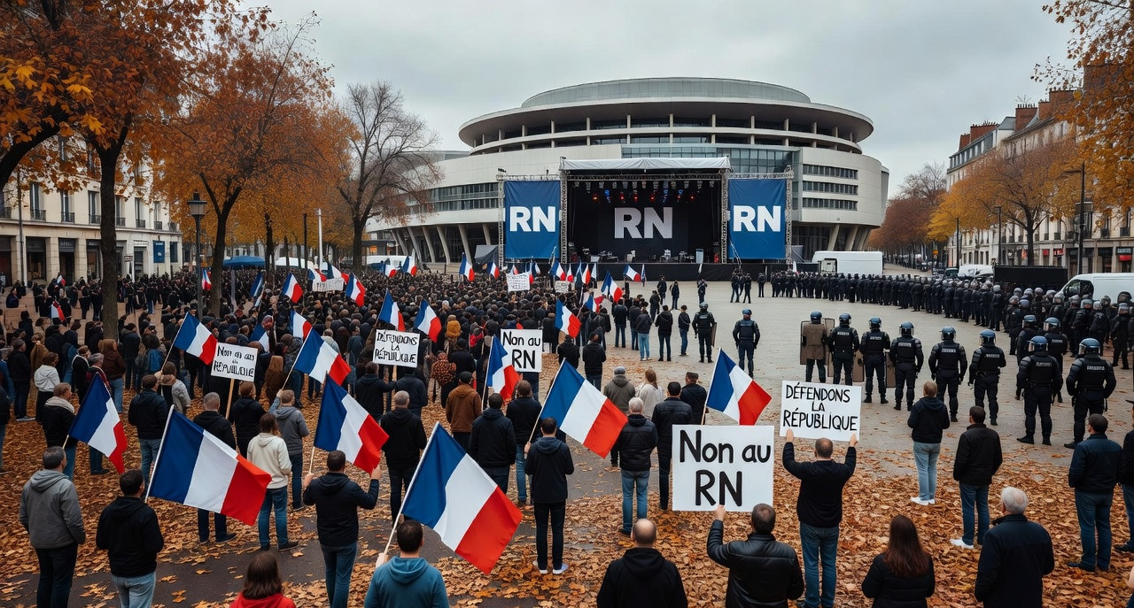 Orléans sous tension : 26 000 manifestants contre le RN en pleine foire populiste