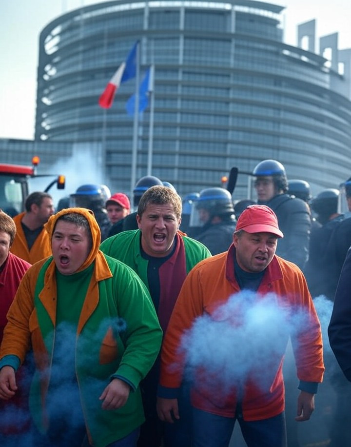 Strasbourg en ébullition : la colère des agriculteurs contre le Mercosur tourne à l'affrontement violent