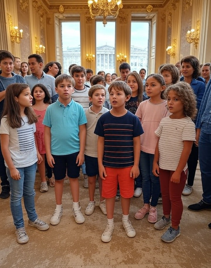 « Les enfants découvrent l’Assemblée nationale : entre émerveillement et questions politiques »