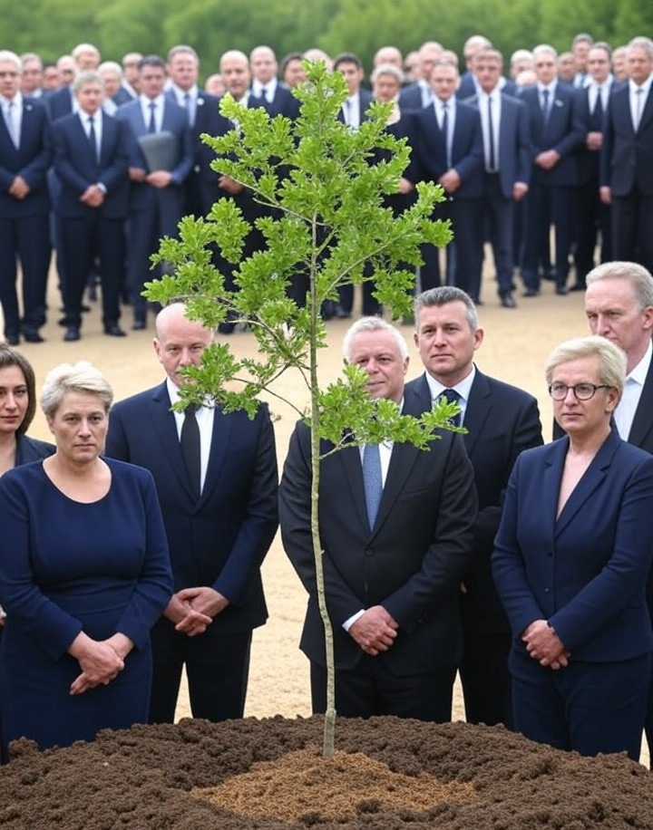Macron plante un chêne à l'Élysée pour honorer Ilan Halimi et dénoncer l'antisémitisme galopant