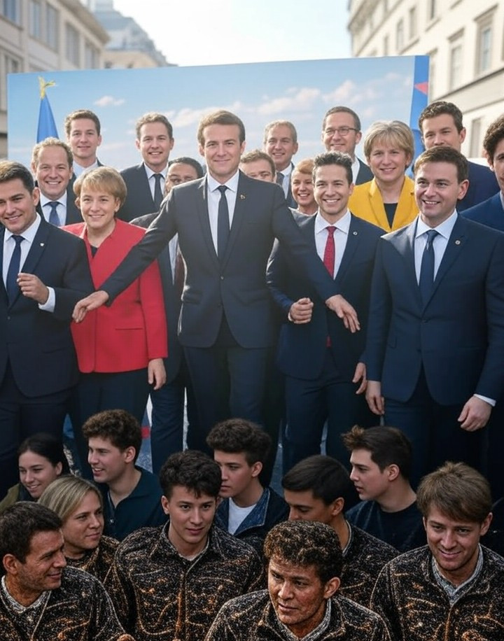 Les Jeunes en marche surfent sur le buzz « For Sure » de Macron avec une affiche IA controversée