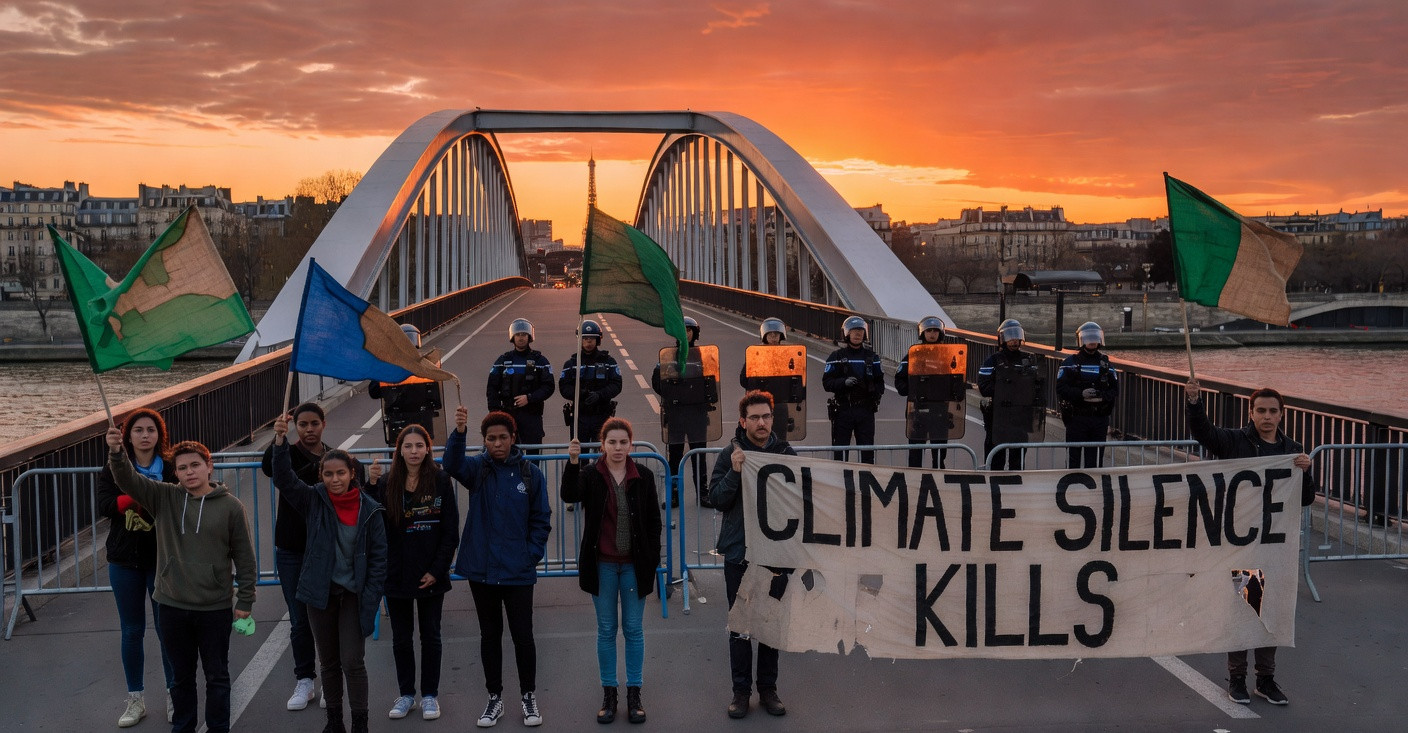 Écologie sacrifiée : Extinction Rebellion bloque la passerelle Simone-de-Beauvoir avant le vote