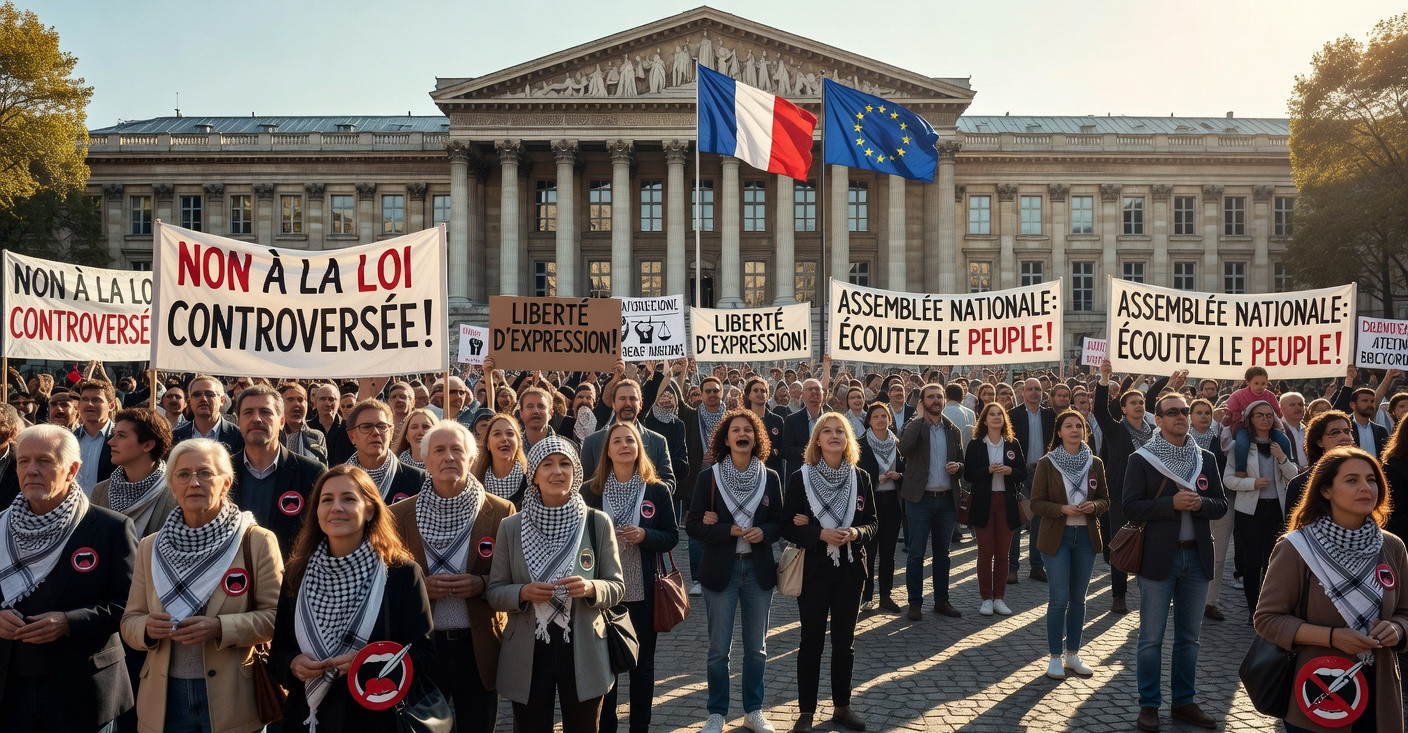 500 000 citoyens contre la loi Yadan : liberté d'expression ou dérive sécuritaire ?