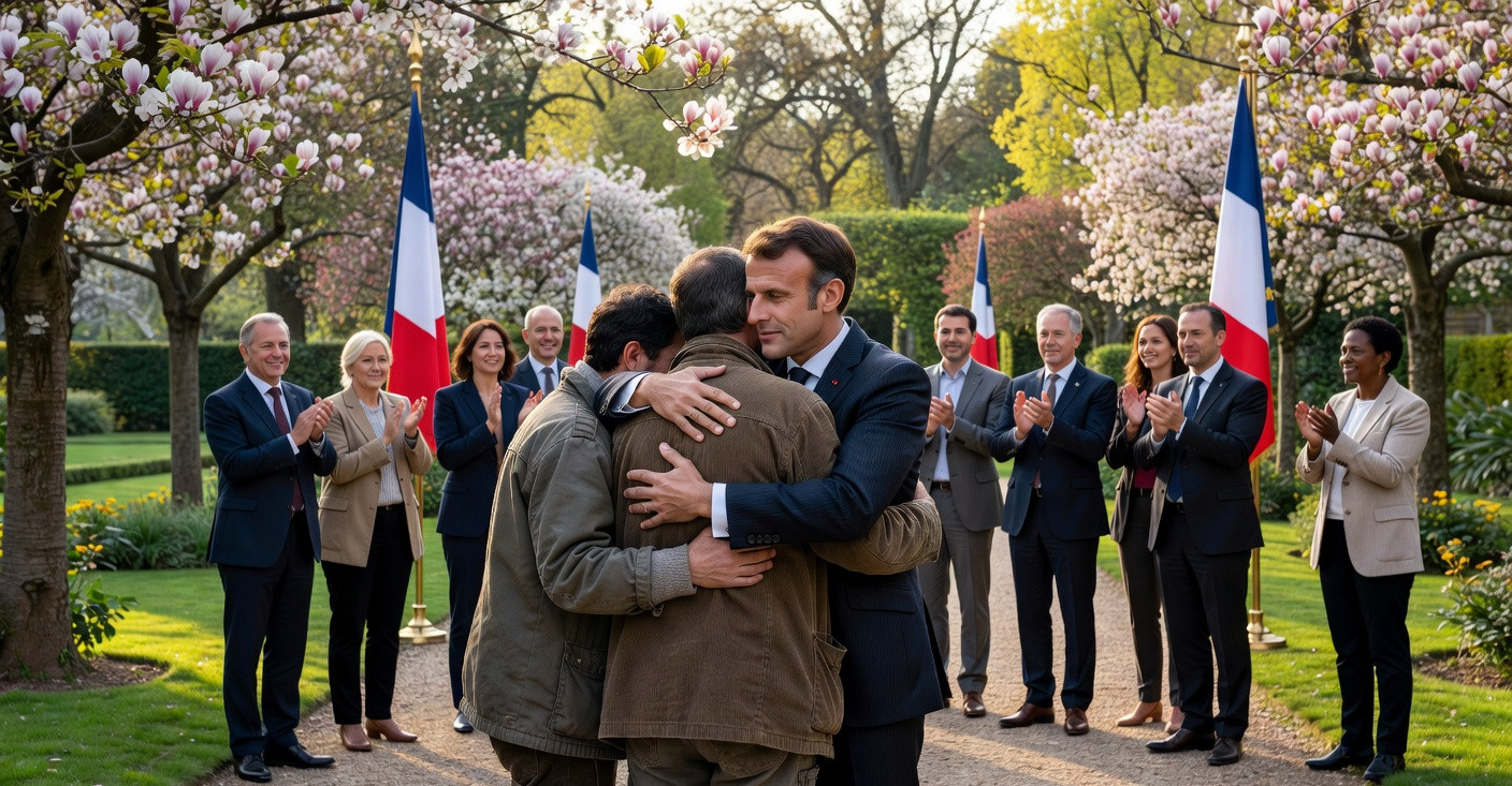 Macron accueille en grande pompe les otages français libérés d'Iran