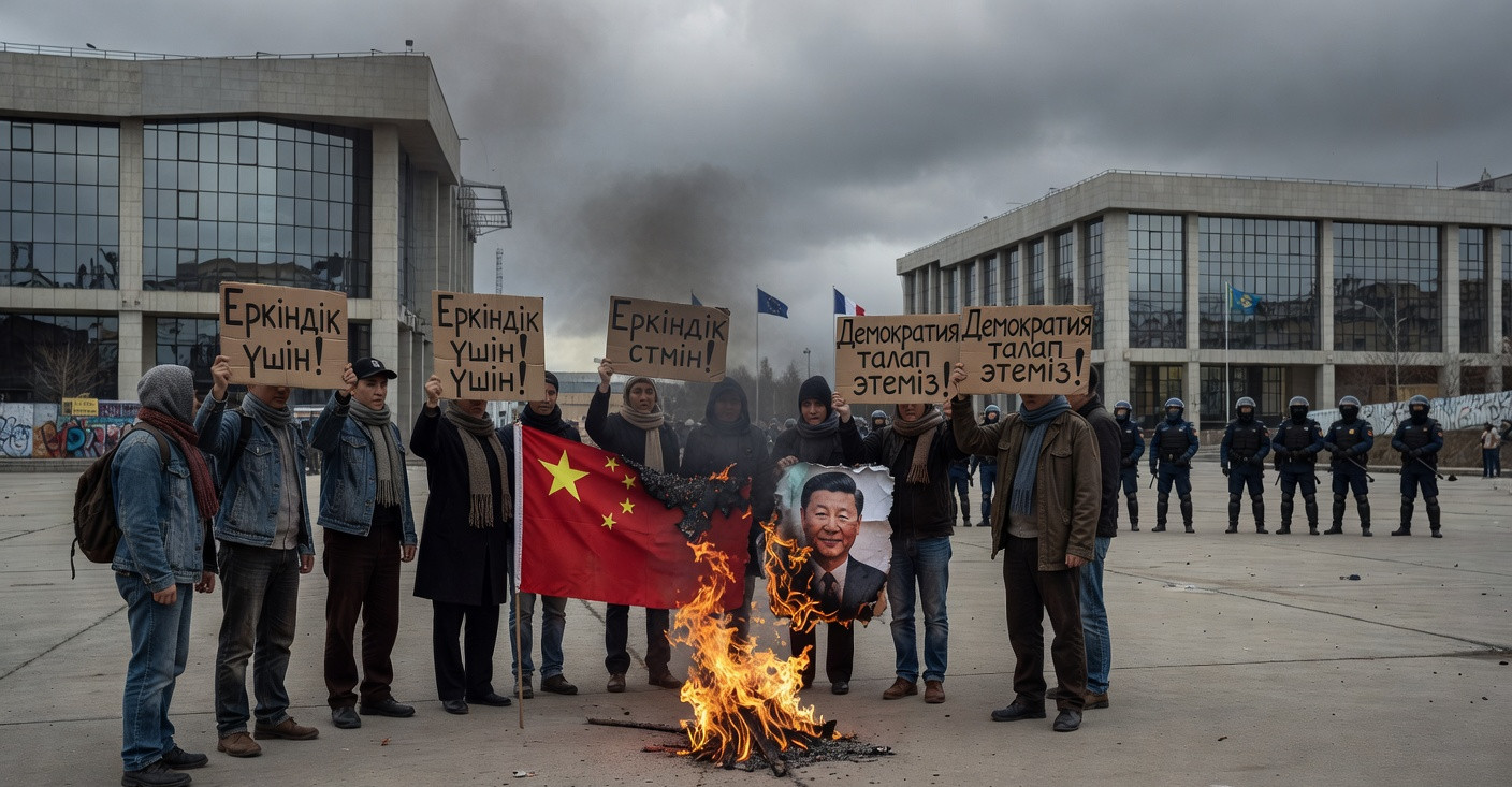 Kazakhstan : 19 militants anti-Chine condamnés à 5 ans de prison pour avoir brûlé un drapeau