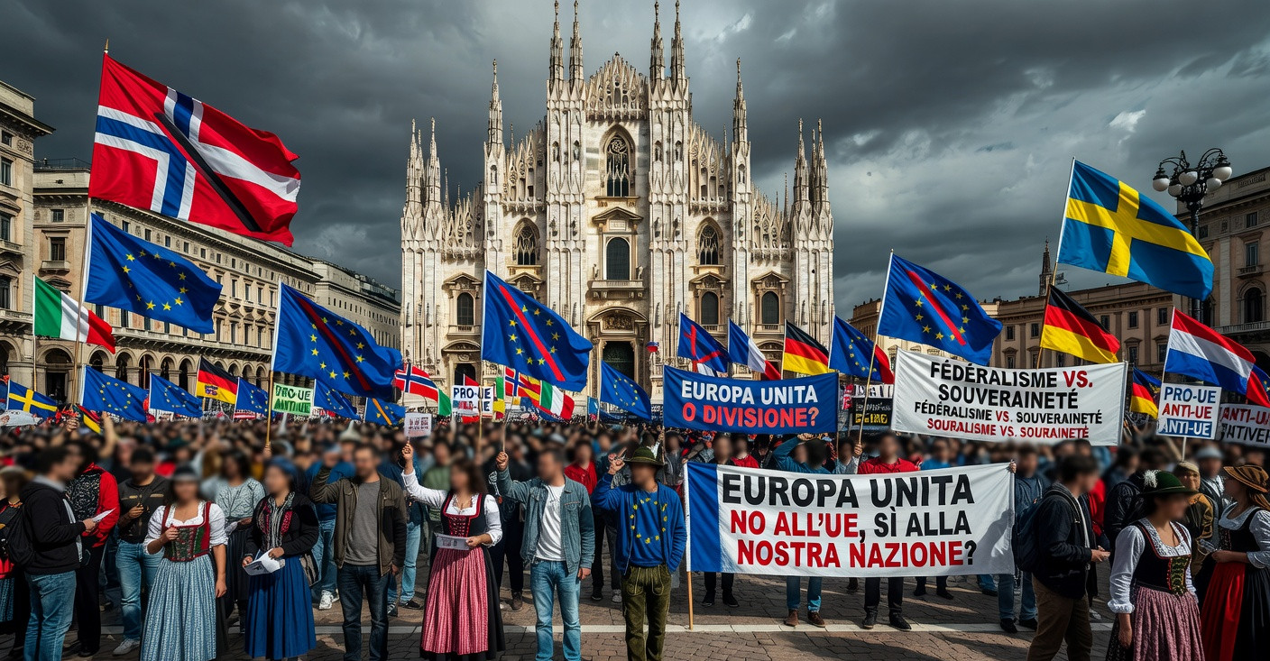 Extrême droite européenne unie contre Bruxelles à Milan : Salvini et Bardella en première ligne