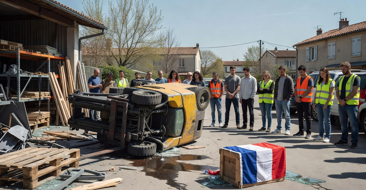 Drame dans le Gard : un lycéen meurt écrasé par un chariot élévateur lors d’un stage, le gouvernement sous le feu des critiques