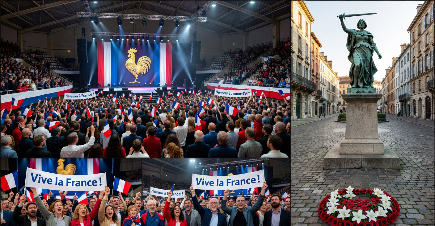 Le RN en campagne : entre symboles historiques et discours clivants à Mâcon