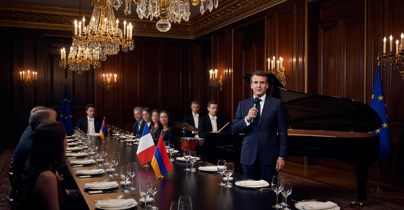 Macron séduit l'Arménie en chantant Aznavour : coup diplomatique ou stratégie électorale ?