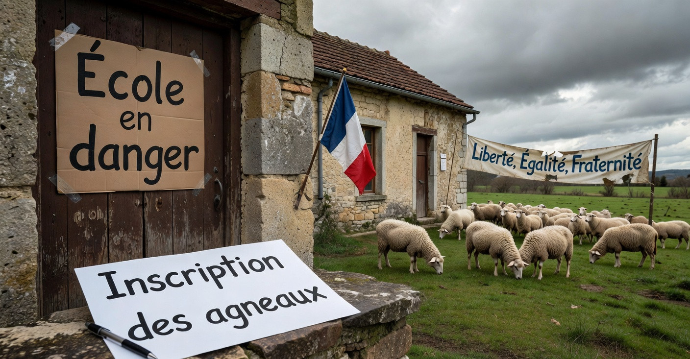 École de Bourogne : des agneaux inscrits pour dénoncer la fermeture de classes, symbole d’un État sourd aux territoires ruraux ?