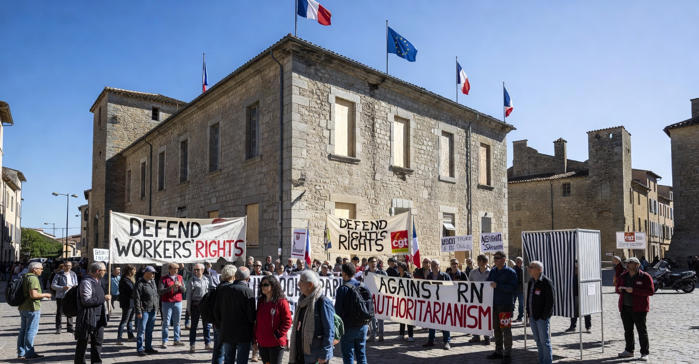 À Carcassonne, l'extrême droite en guerre contre les syndicats : l'ombre de 2027 plane