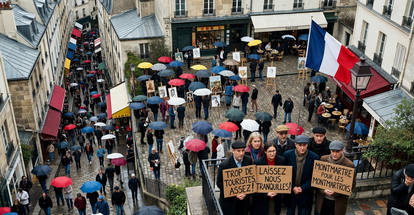 Montmartre étouffe sous le poids des touristes : les habitants sonnent l'alarme