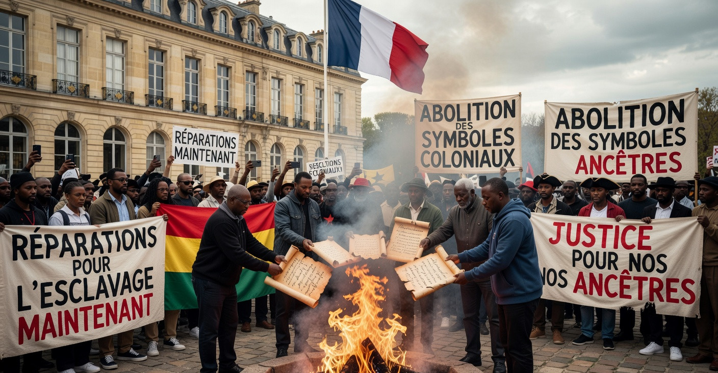 Macron acte la fin du Code noir : la gauche exulte, la droite se crispe