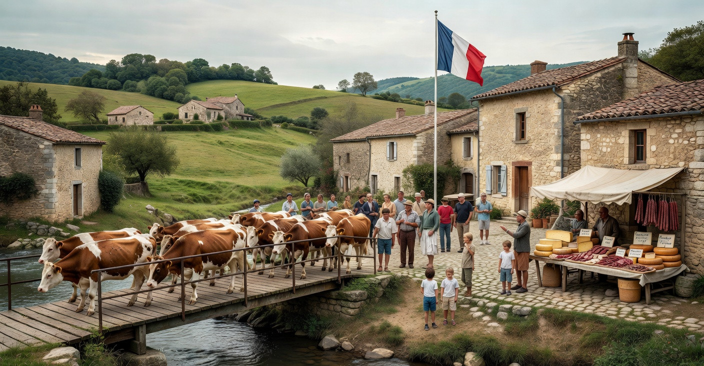 Gabriel Attal mise sur l'image paysanne pour séduire l'Aveyron