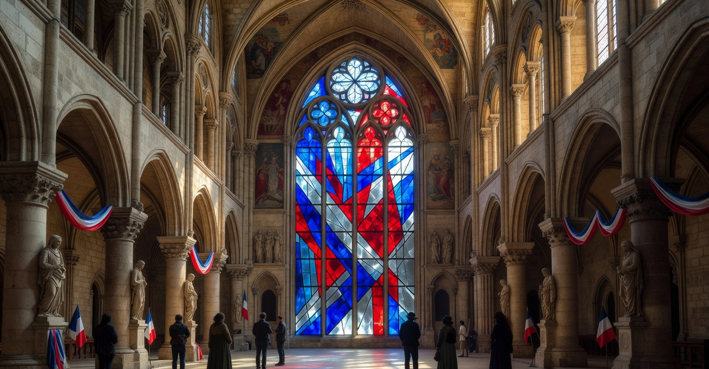 Notre-Dame sous tension : le gouvernement Macron impose des vitraux à 7M€, la droite crie au scandale