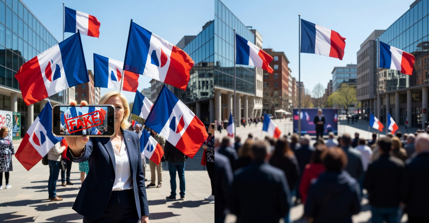 Manipulation politique : Marine Le Pen accusée d’avoir truqué une vidéo de Mélenchon