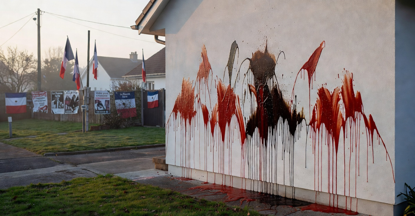 Ketchup et huile sur les murs du domicile d’une élue macroniste : l’extrême droite dans le viseur ?